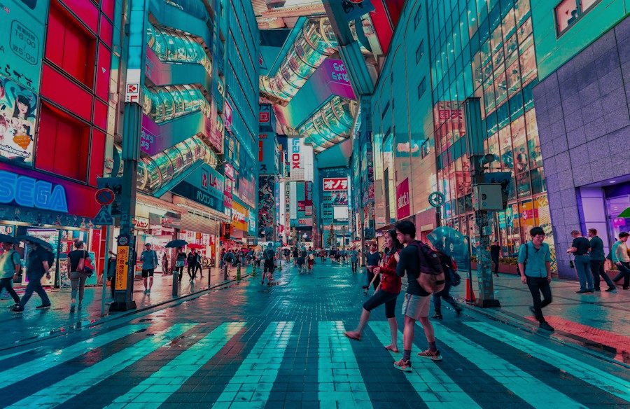 霓虹都市 · 雨夜街口